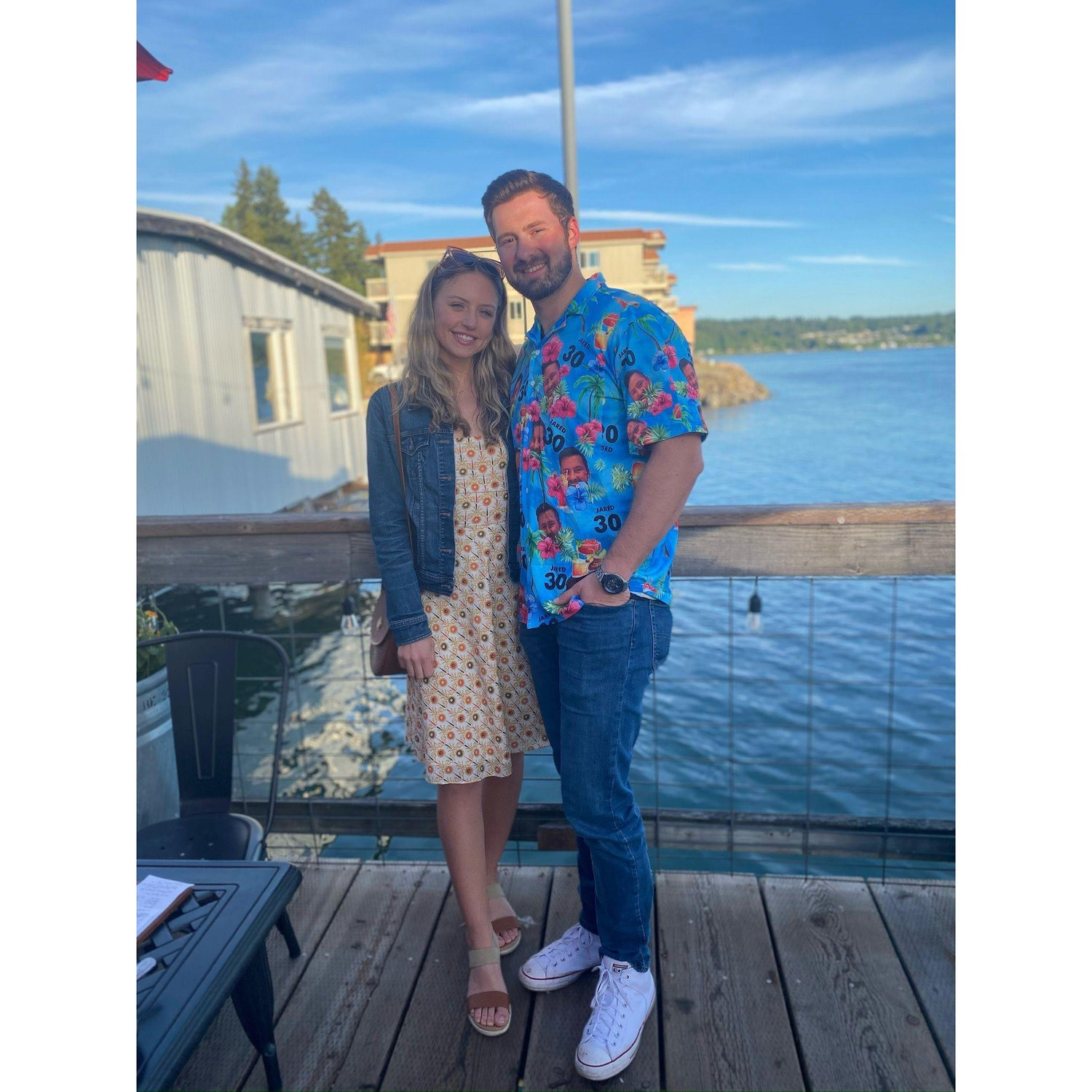 Celebrating Jared's 30th again at The Boat Shed in Bremerton with family.