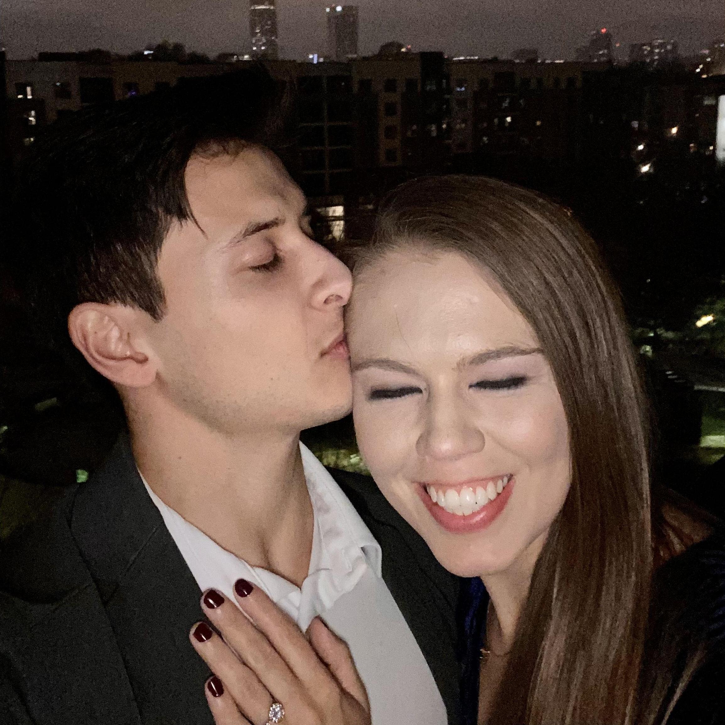 The night we got engaged!