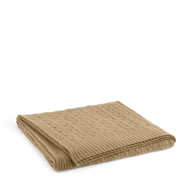 Ralph Lauren Cable Cashmere Throw Blanket