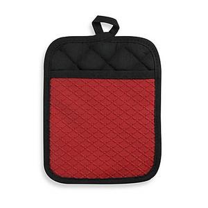 Silicone Quilted Pot Holder in Red