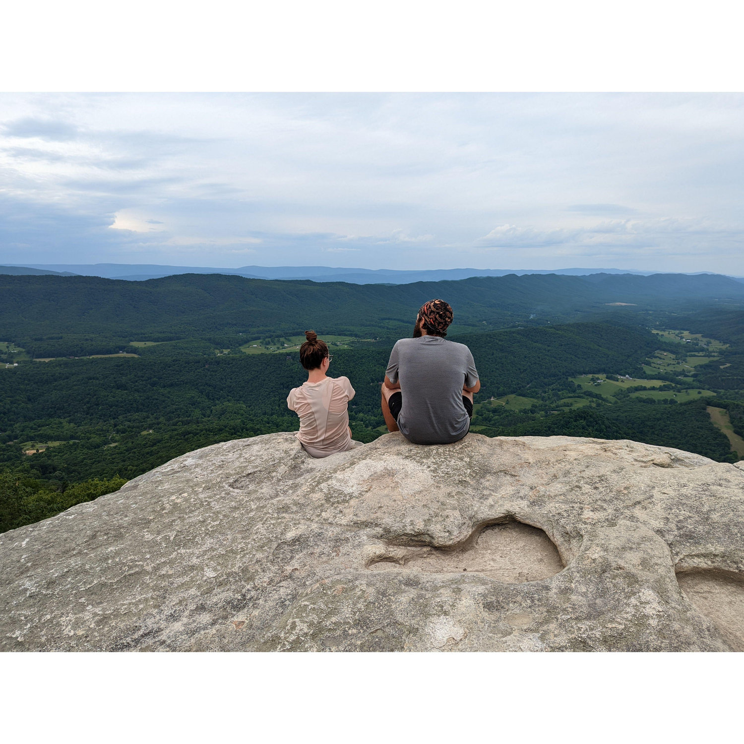 Hanging out on McAfee Knob on the AT in VA (Phil's favorite section), 2022.