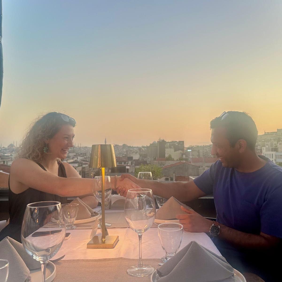 Shaking on forever together