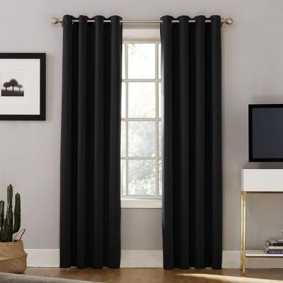Sun Zero Oslo Theater Grade 100% Blackout Grommet Curtain Panel