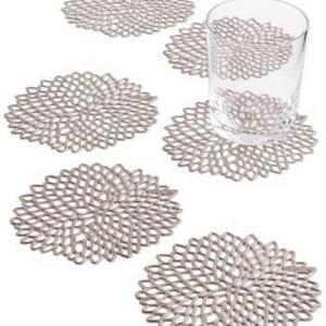 Chilewich Vinyl 6-Pc. Dahlia Coasters Set
