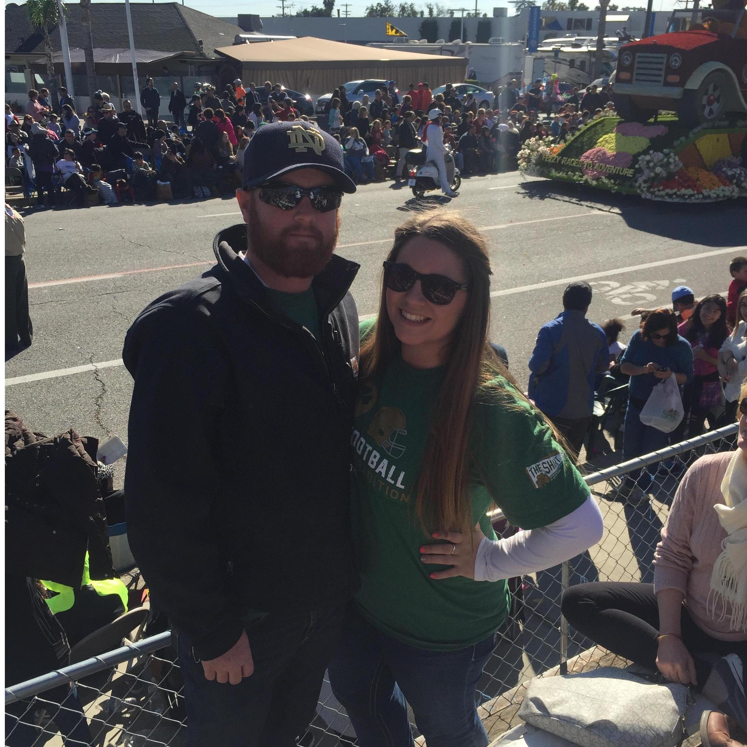 New Years Day at the Rose Parade in Pasadena 2016