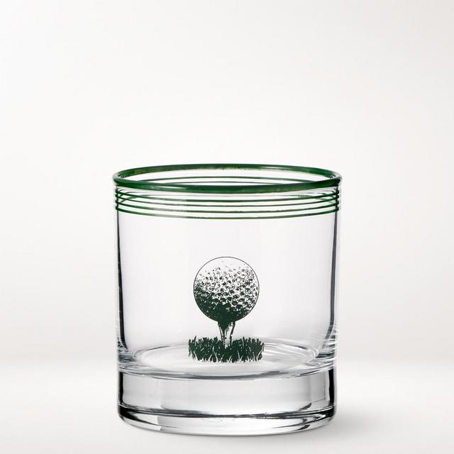 Clubhouse Golf Double Old-Fashioned Glasses, Set of 4