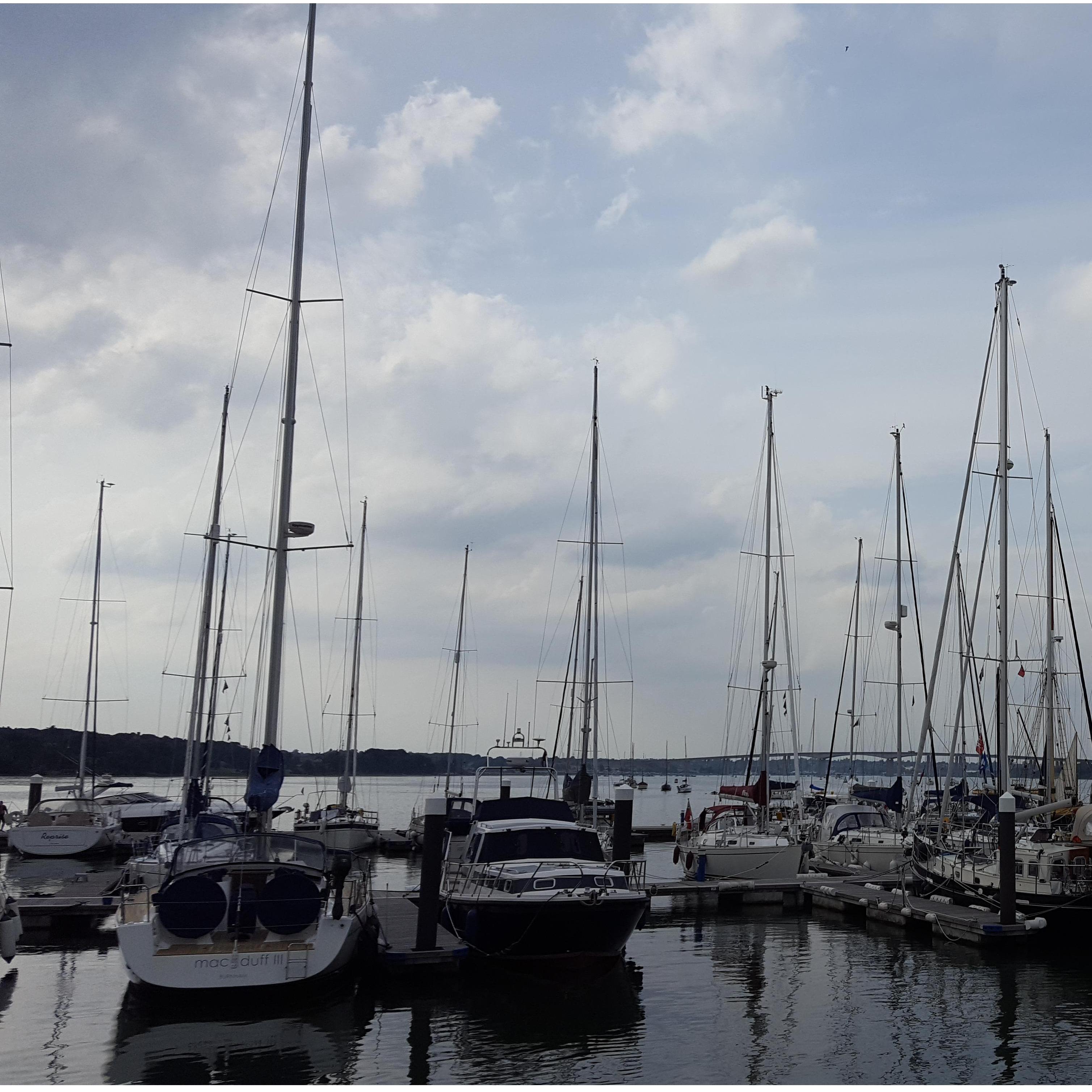 The marina where we spent the night when Tom proposed