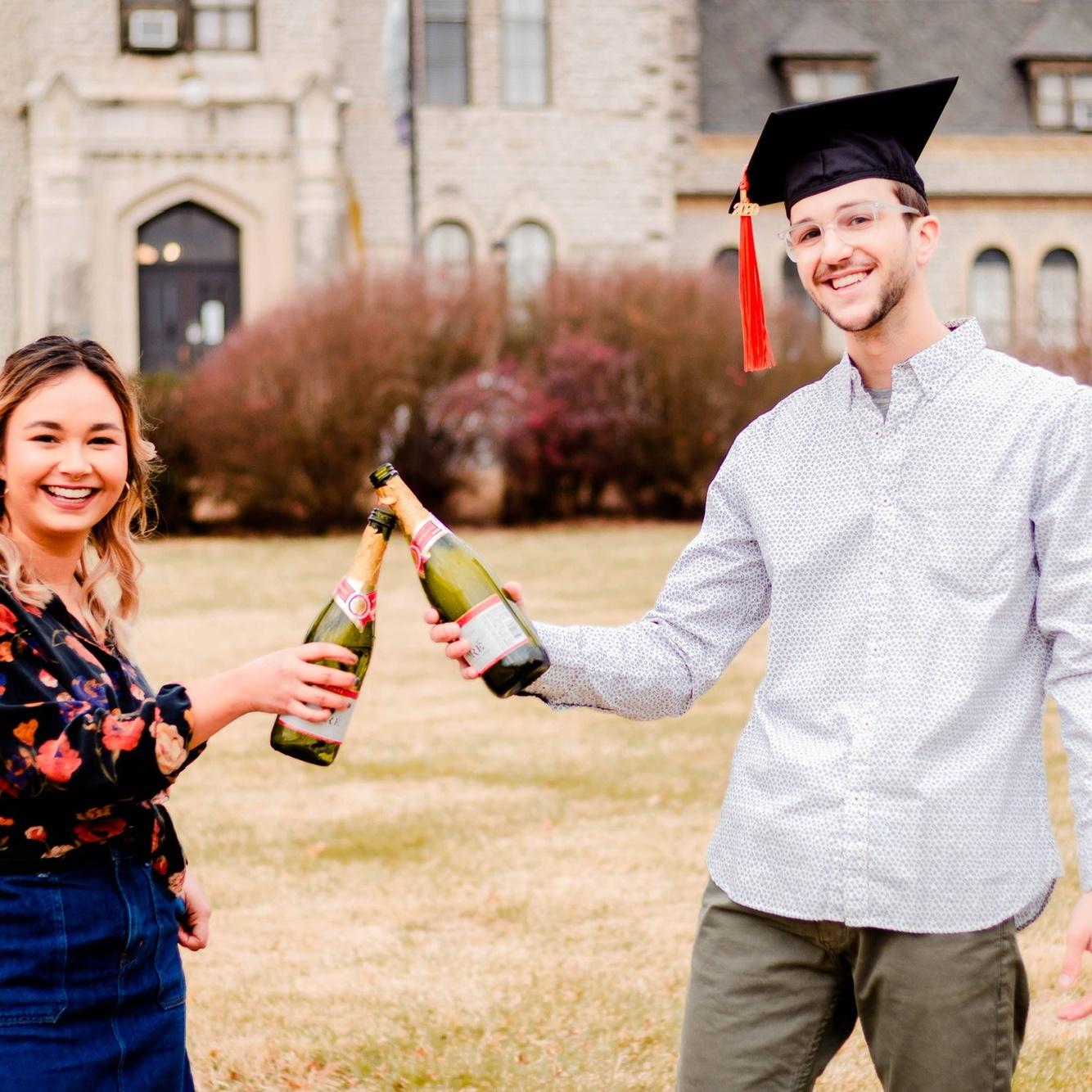In December 2020, Jack graduated!! He didn’t get to walk, but we celebrated with a photo shoot and tons of champagne anyways.