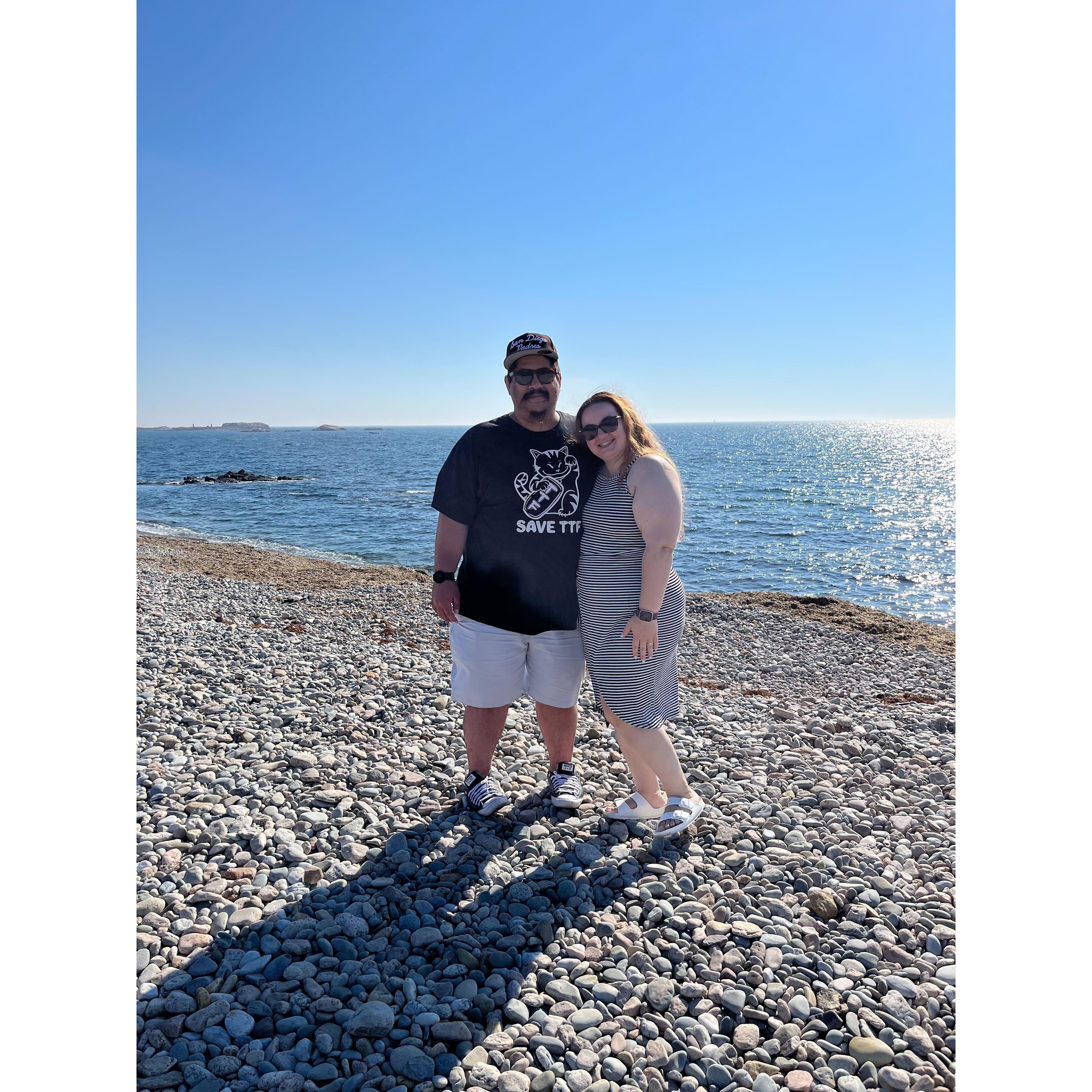 Visiting the beach in Little Compton, RI - September 2023