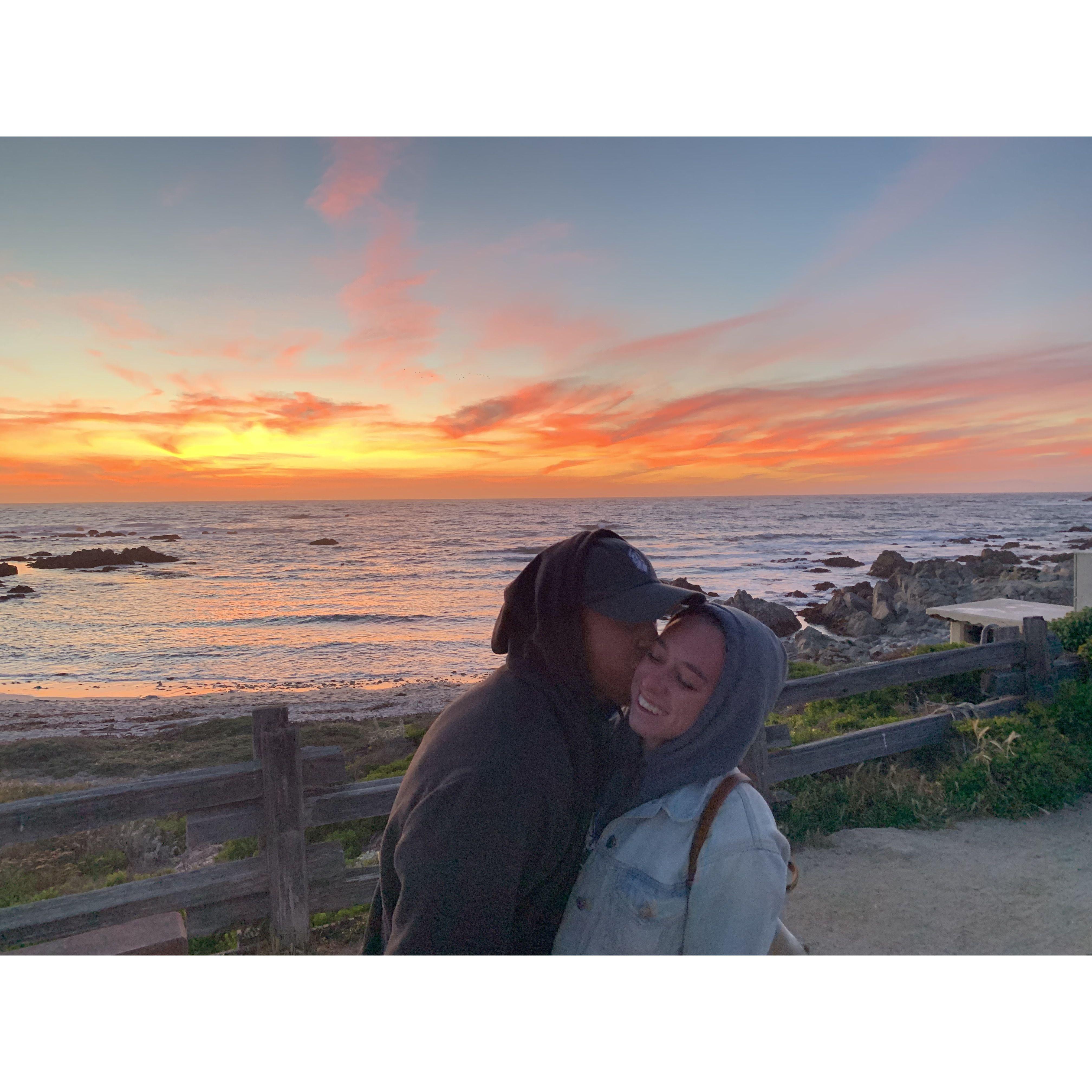 Allison took Steven to her favorite place Monterey!