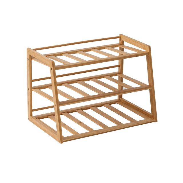 Honey Can Do 3-Tier Bamboo Water Bottle Organizer