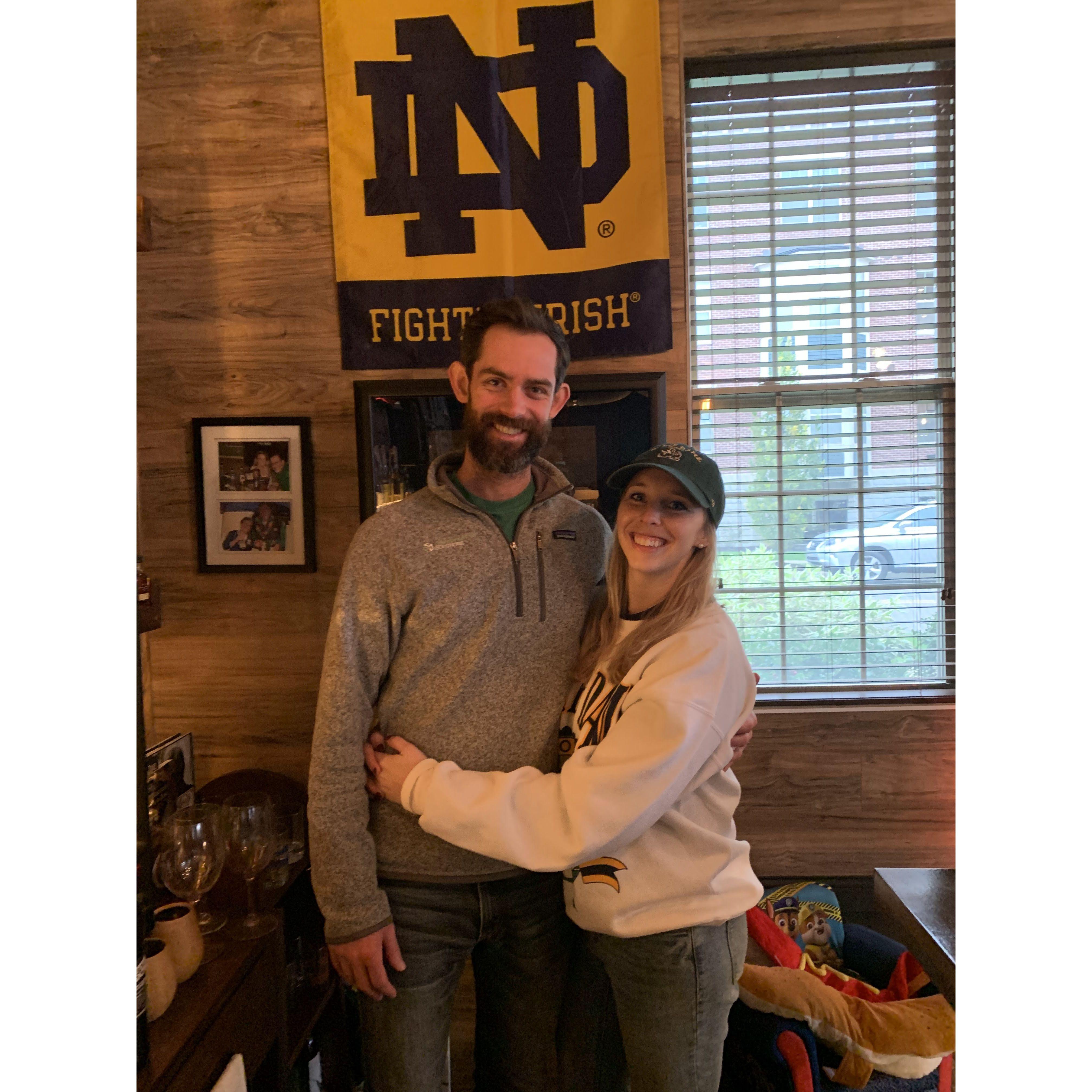 Matt's first ND game!