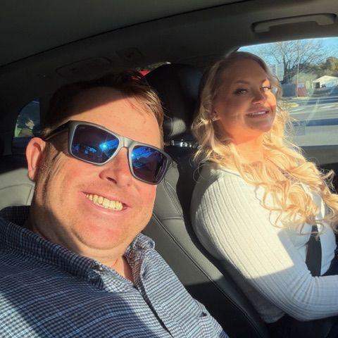 On our way to our second engagement photo shoot at Yorktown Beach.