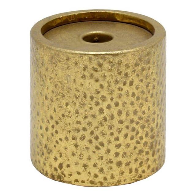 4in. Gold Pillar Candleholder