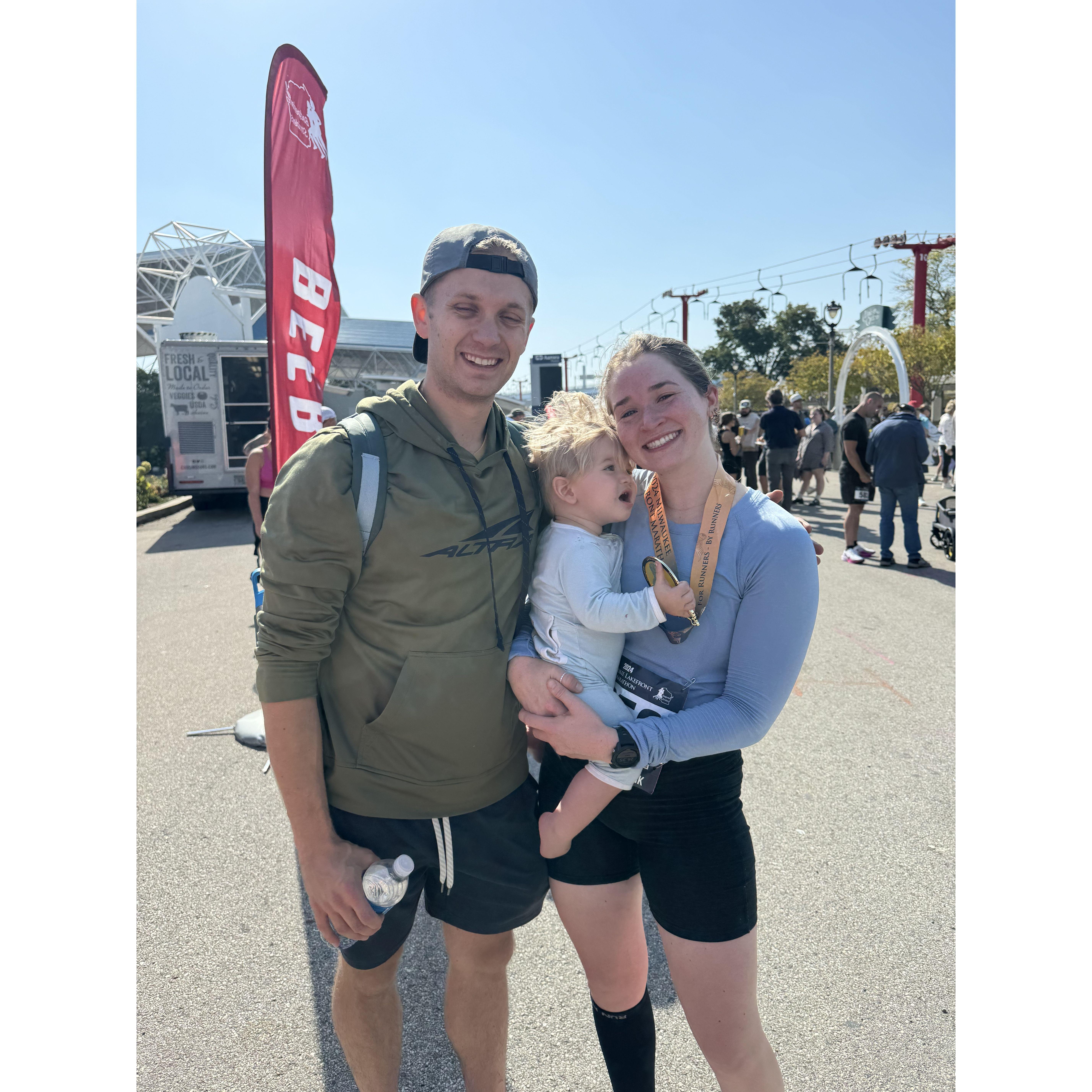 My support crew for my first Marathon