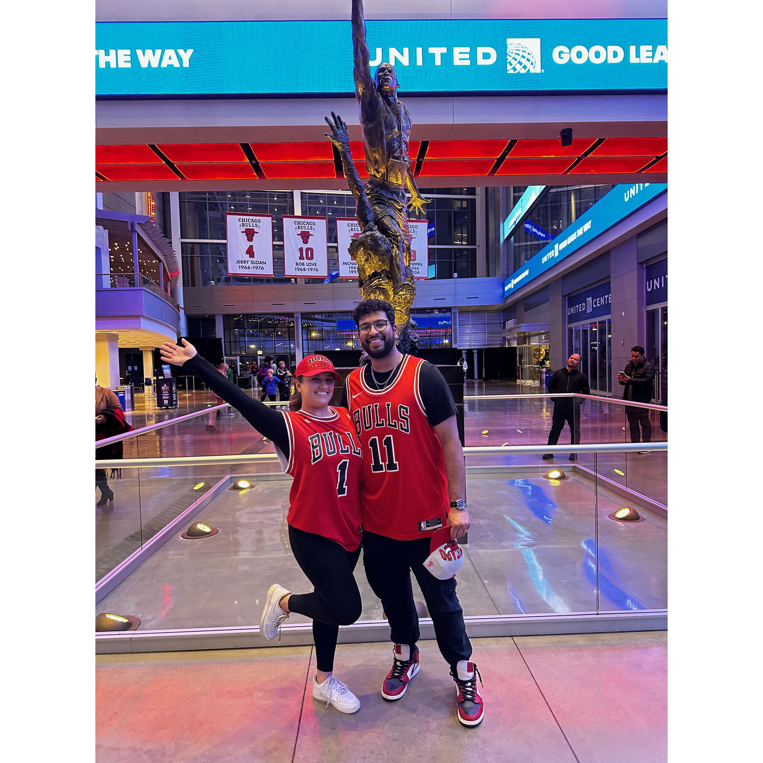 The one where he took her to the bulls game for the first time