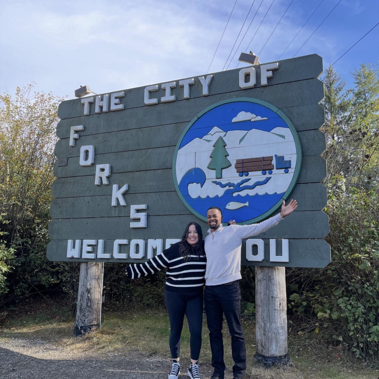"In the state of Washington, there's a small town named Forks."