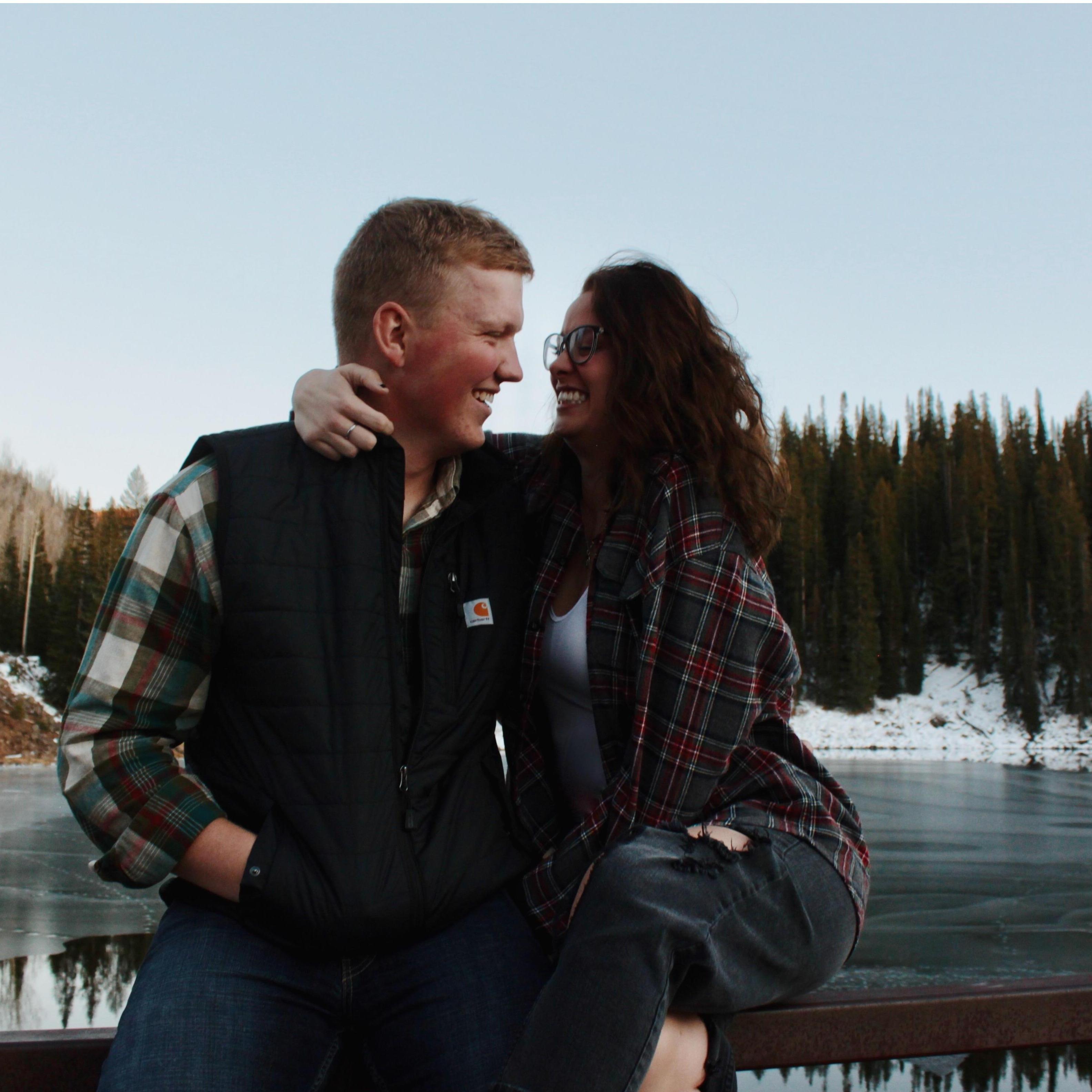 Funny enough, this was such an funny memory. Connor, Jessie, and some friends drove up to the Mesa to take some photos, and kissed Jessie in front of them for the first time.. Jack Pez turned away!