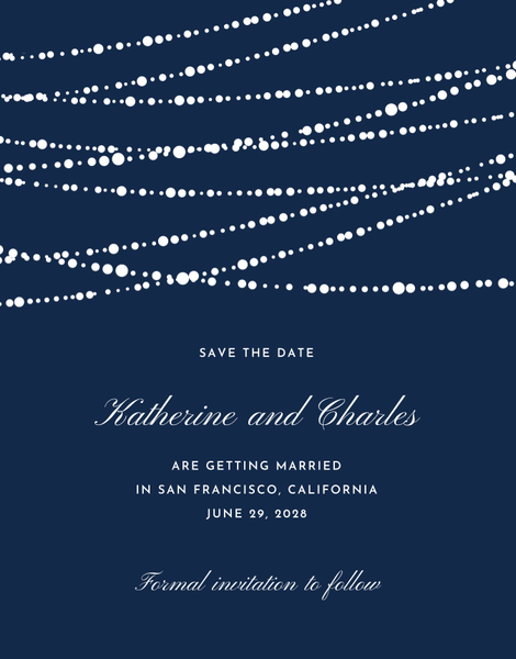 Moonlight Classic | Navy | Zola Save The Dates