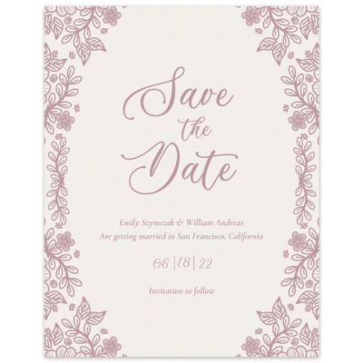 Linen, Beige Wedding Digital Save the Date - Kenton Classic