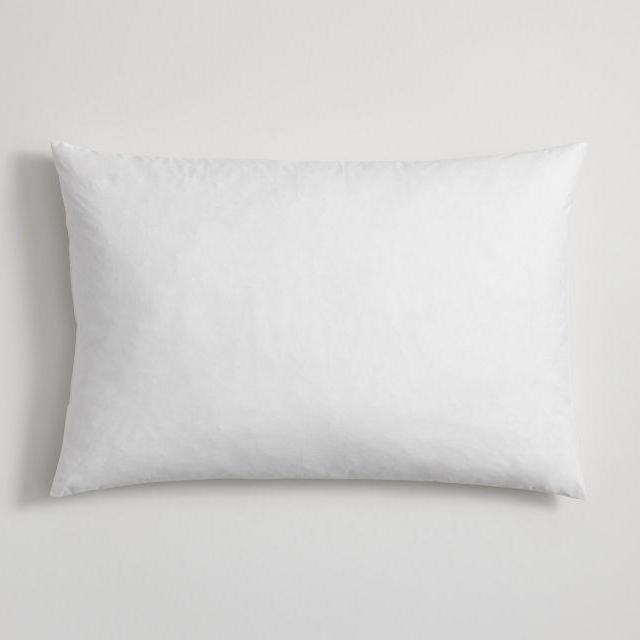 Down Feather Pillow Insert, 20" x 30", Lumbar