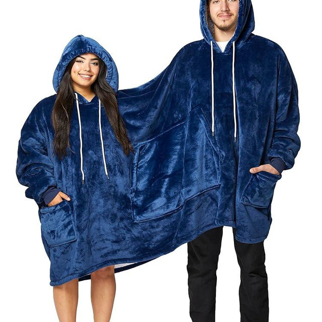 Viral Vogue Cuddle Buddyys Oversized Dual Wearable Blanket Hoodie For Couples, Sherpa Pullover Hoodie for Outdoor/Indoor Use.