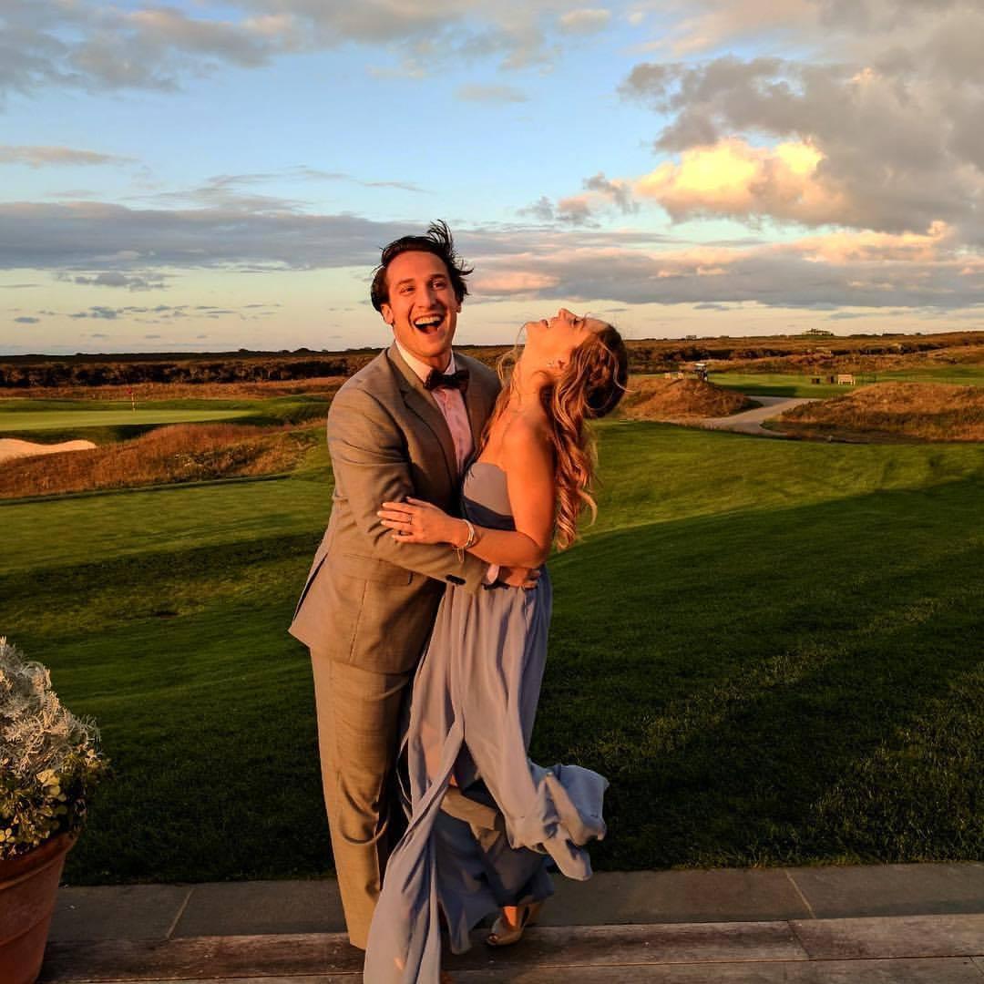 Enjoying the view at Cami & Jim Eckenrode's wedding!