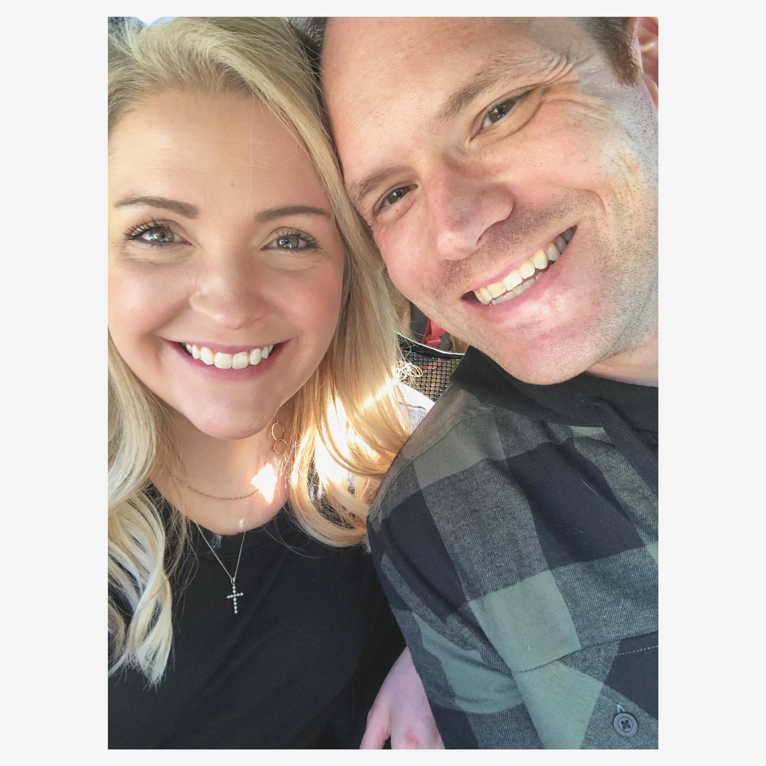 Our first picture together. I met his mom and grandmother this day and I was SO NERVOUS! It all turned out well though. :)