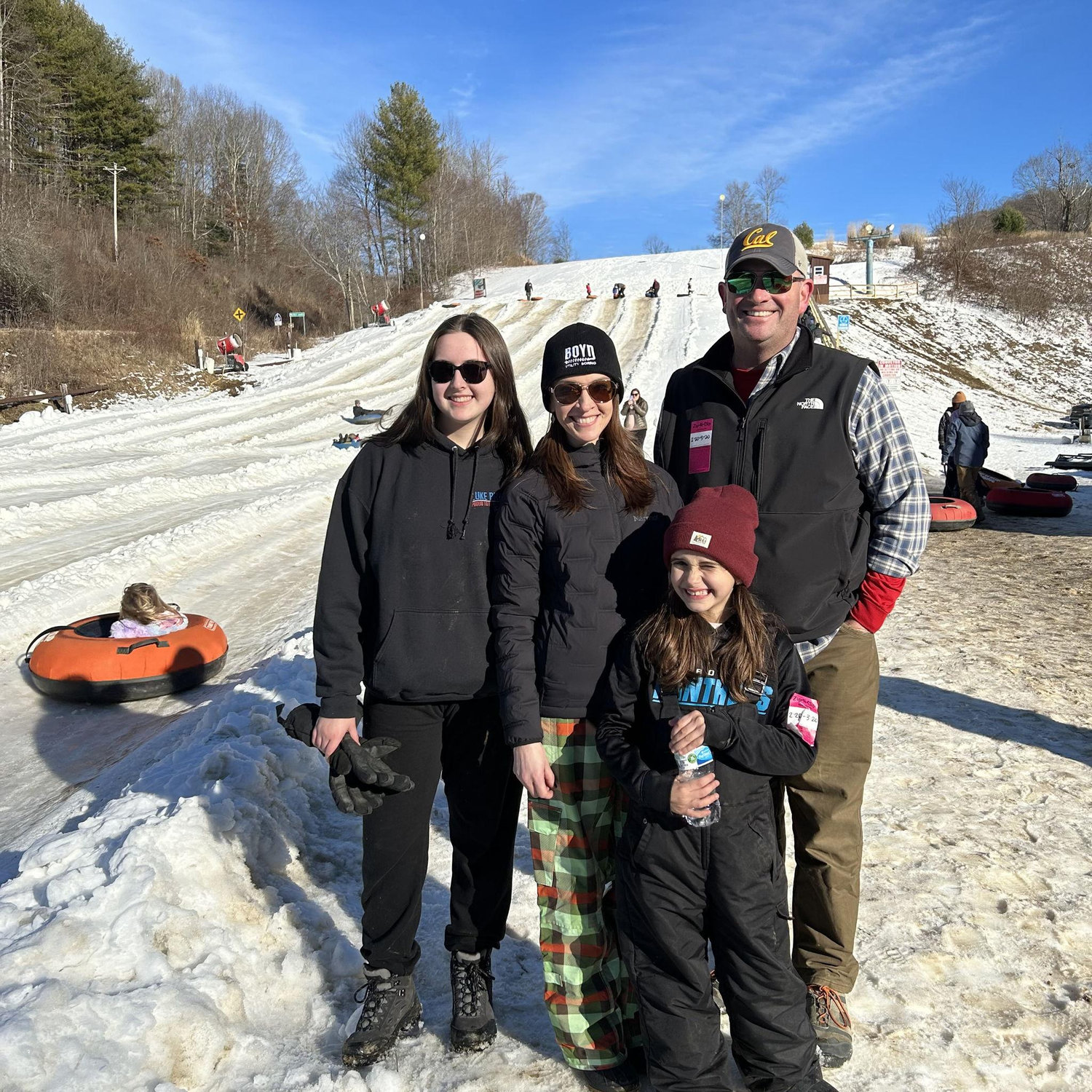 Snow fun and tubing. Mars Hill, NC.