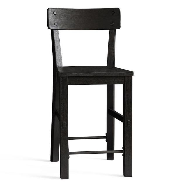 Benchwright Bar Stool, Counter Height, Blackened Oak
