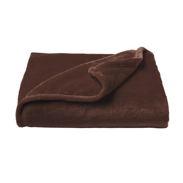 Velvet Throw - Oversized Microfiber Velvet Solid Polyester Throw Blanket - Breathable by Hastings Home