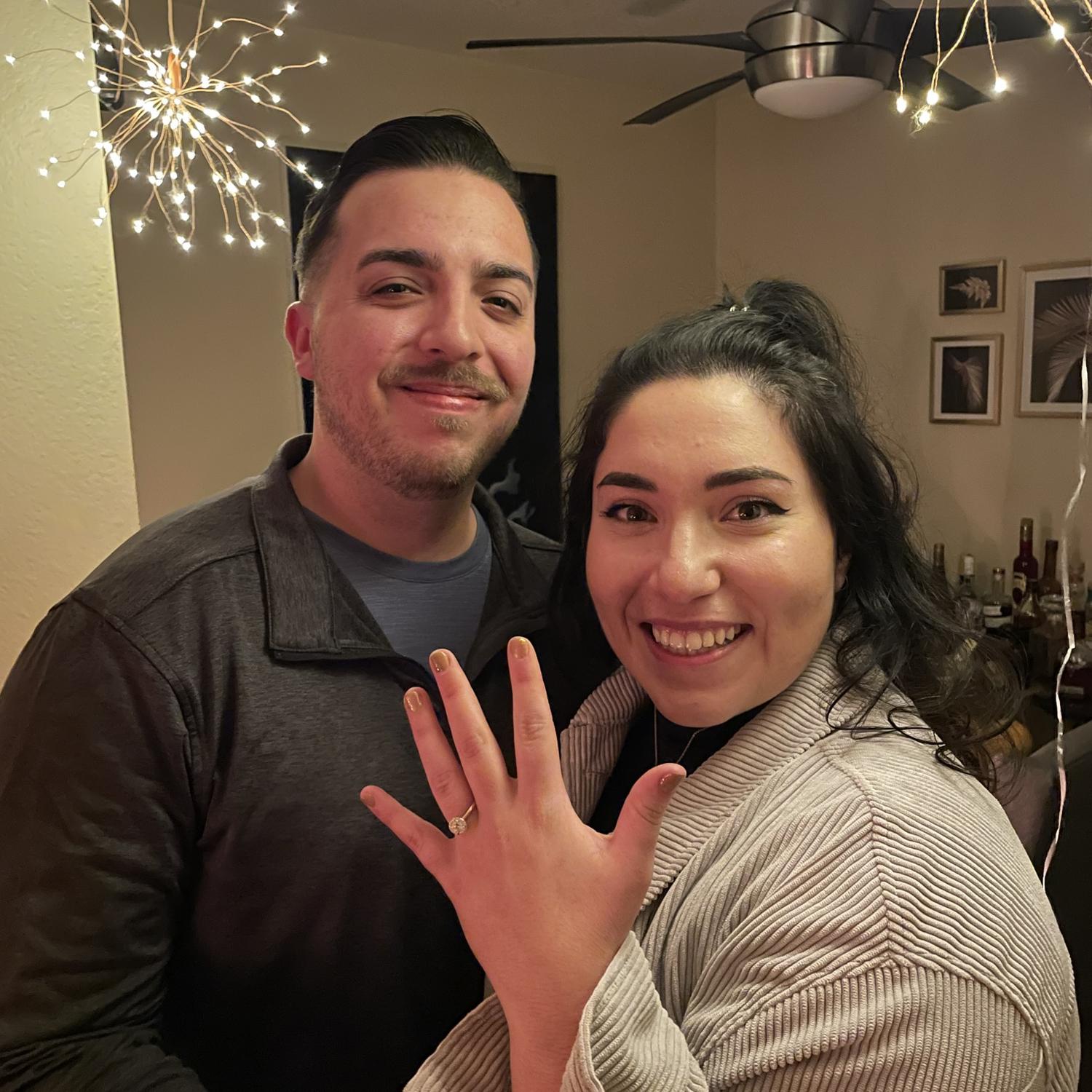 November 2022: ENGAGED!!!! With the most surprising and intimate proposal of the century, DJ proposed with an heirloom ring of Mary’s, reconstructed with love. It was perfect 🩷