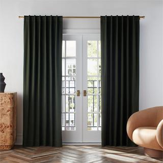Organic Cotton Sateen Window Curtain Panel
