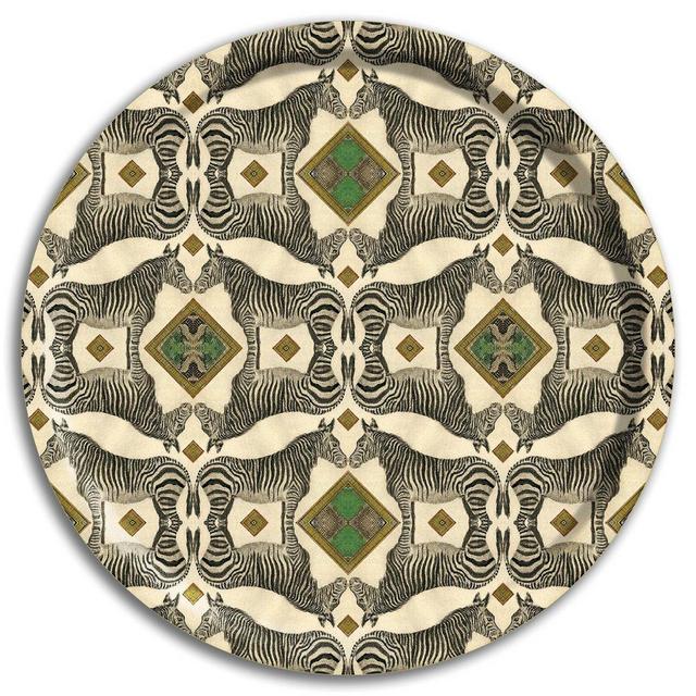 PATCH NYC Zebra Round Tray {AVROTRZ}