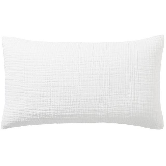 White Cloud Cotton/Linen Sham, King