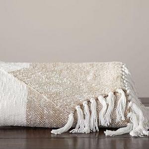 Awning Stripe Throw, 50x60", Neutral