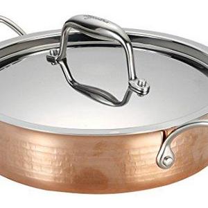 Lagostina Martellata Casserolle Cookware, 3-Quart, Copper