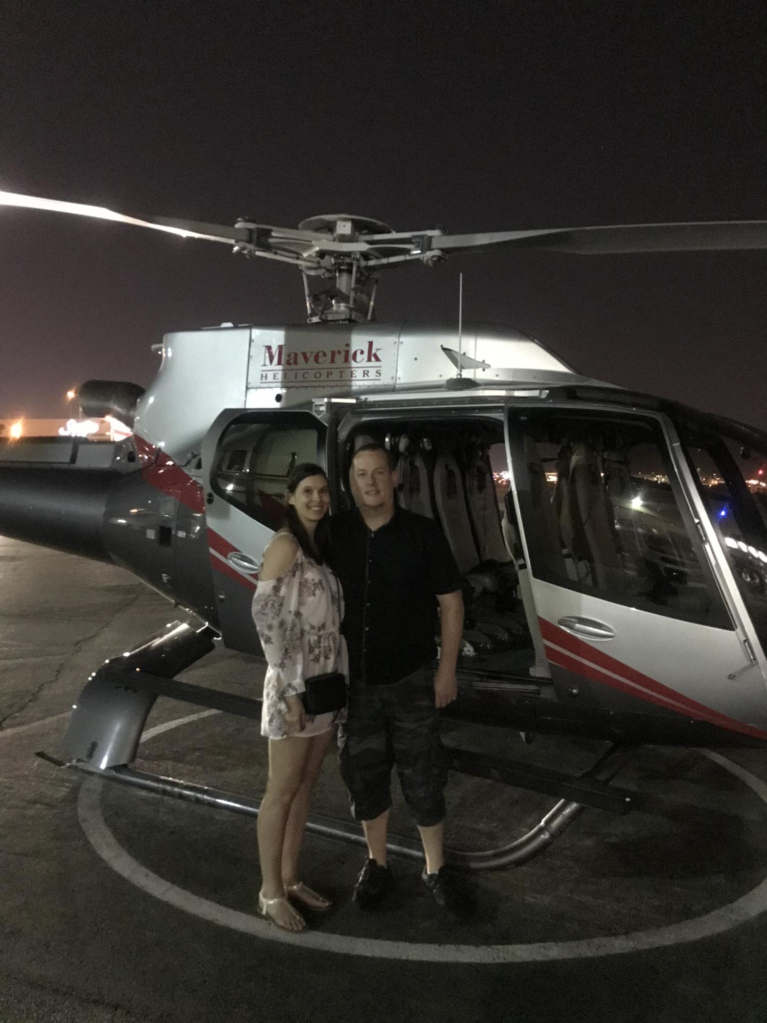 Helicopter ride over the Las Vegas strip