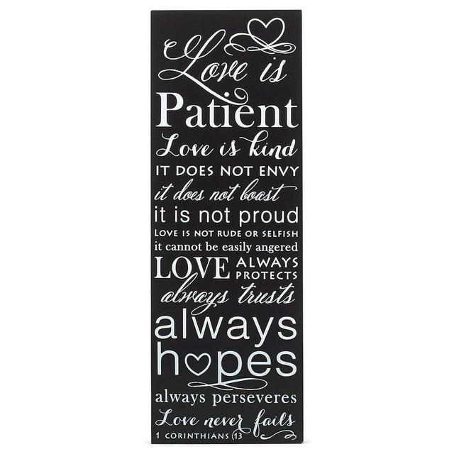 Dicksons 1 Corinthians 13 Love is Patient 5 x 14 Wood Wall Sign Plaque