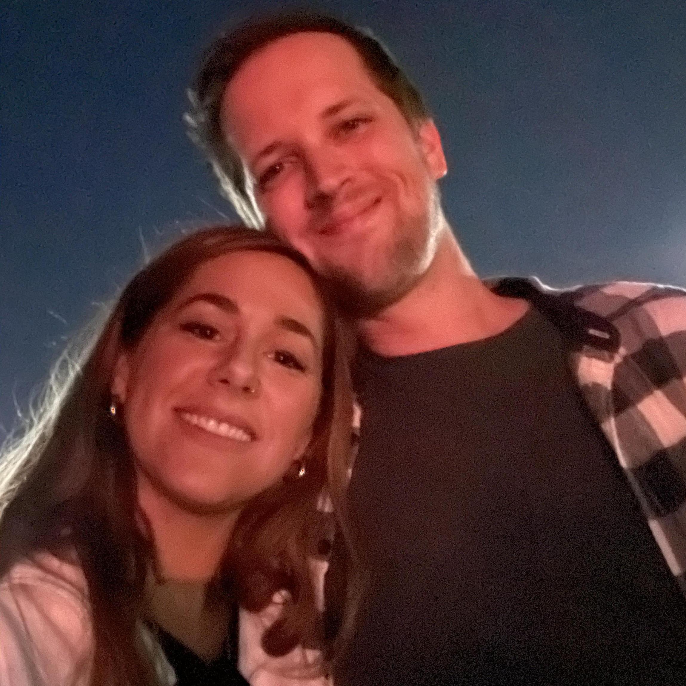 Enjoying an evening walk