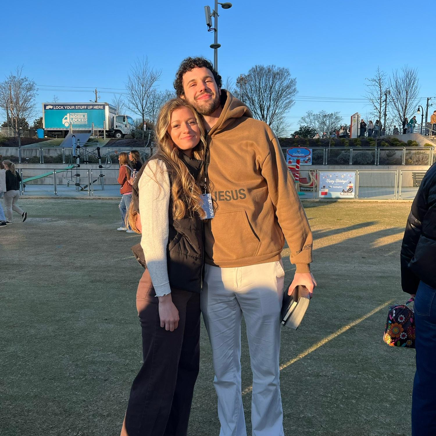 1/4/2025- Photo from Passion Conference at Mercedes Benz Stadium in Atlanta, Georgia. This was Merrick's first trip to Georgia to meet her family.