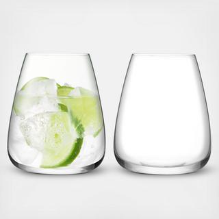 Wine Culture Water Glass, Set of 2