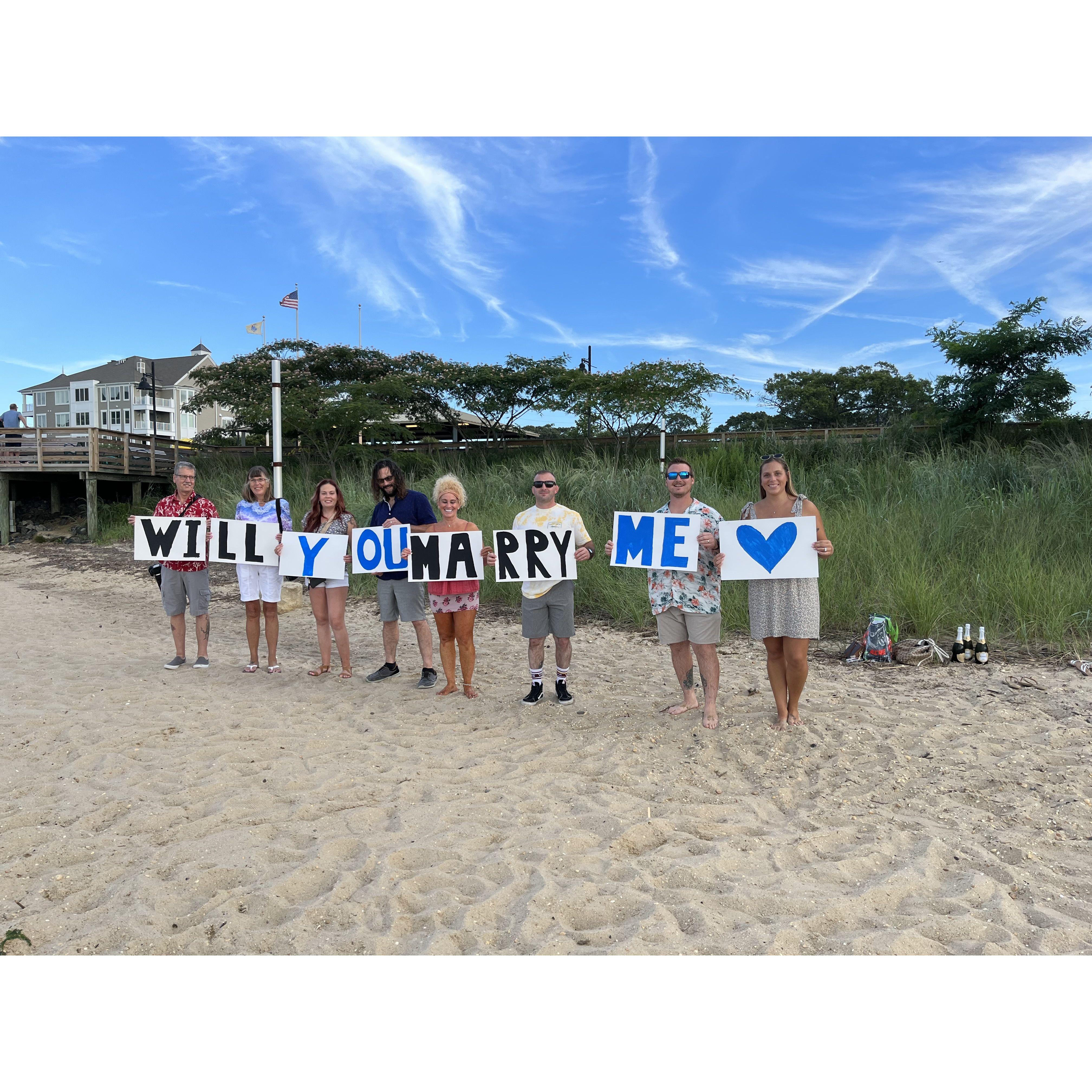 How Billy popped the question!