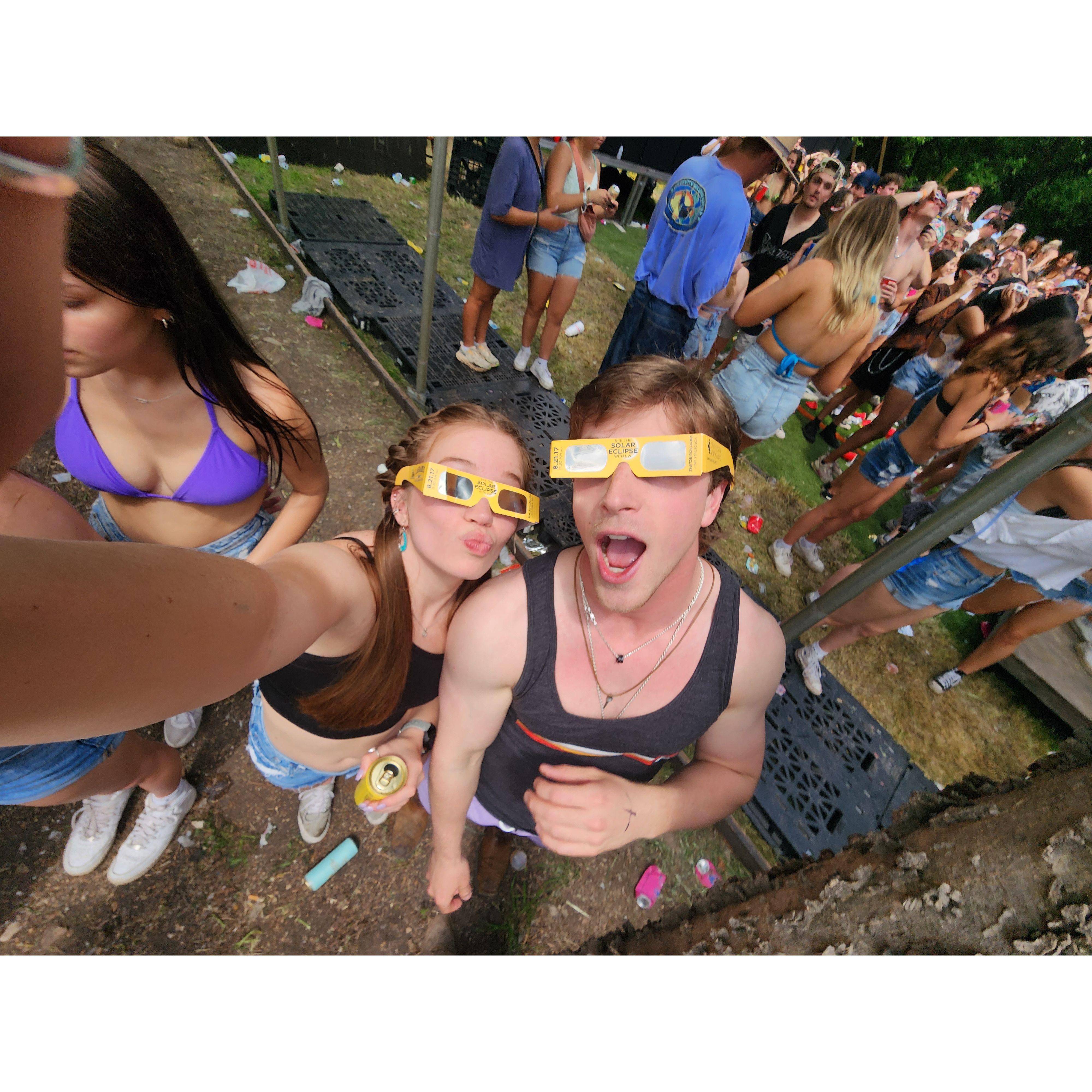 Waco, Texas April 2024 during a solar eclipse