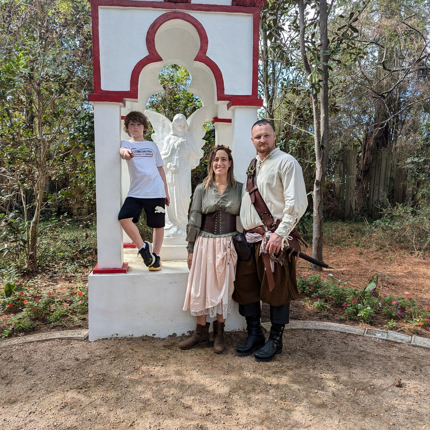 My first Ren Fest! He made me dress up.