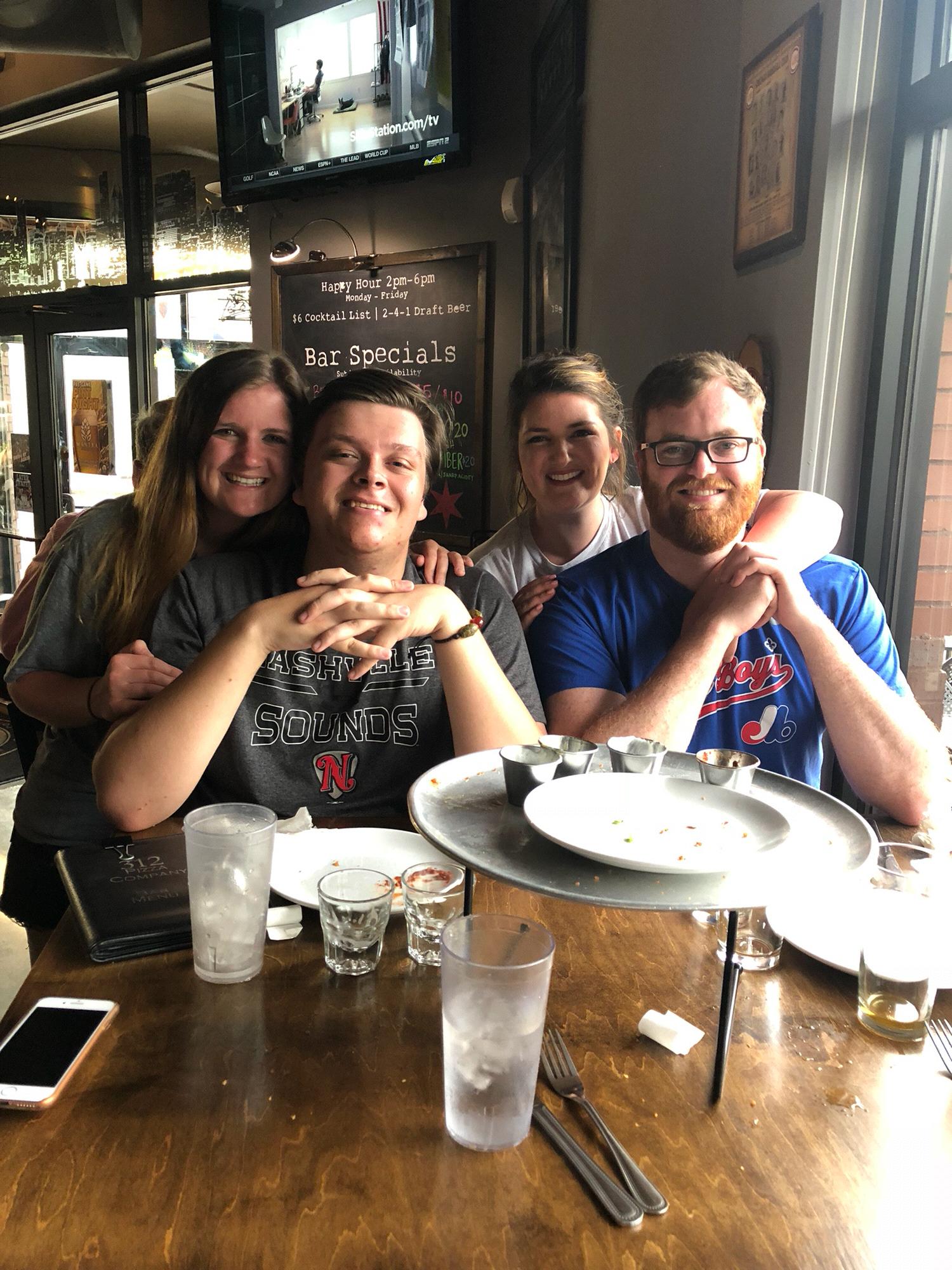 Madeline and Jason with Lindsey and Frank in Nashville