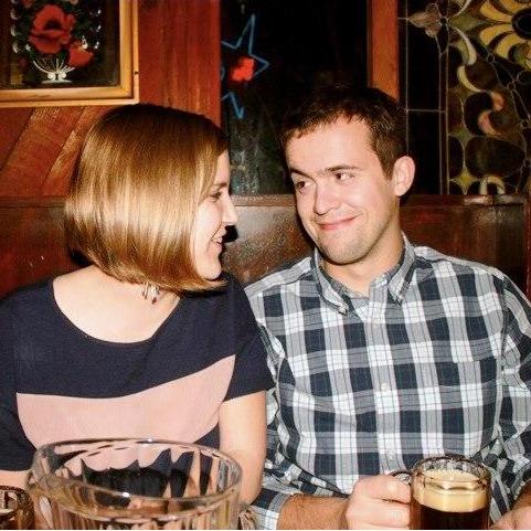 In December of 2012, one of Micaela's besties, Anabelle, snapped this picture of Ben and Micaela sharing cute looks and yummy beers. This one is Ben's favorite.