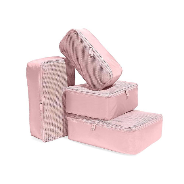 Away Insider Packing Cubes Set of 4 – Lightweight Travel Organizers for Luggage, Suitcases & Carry-On Bags, Blush Pink