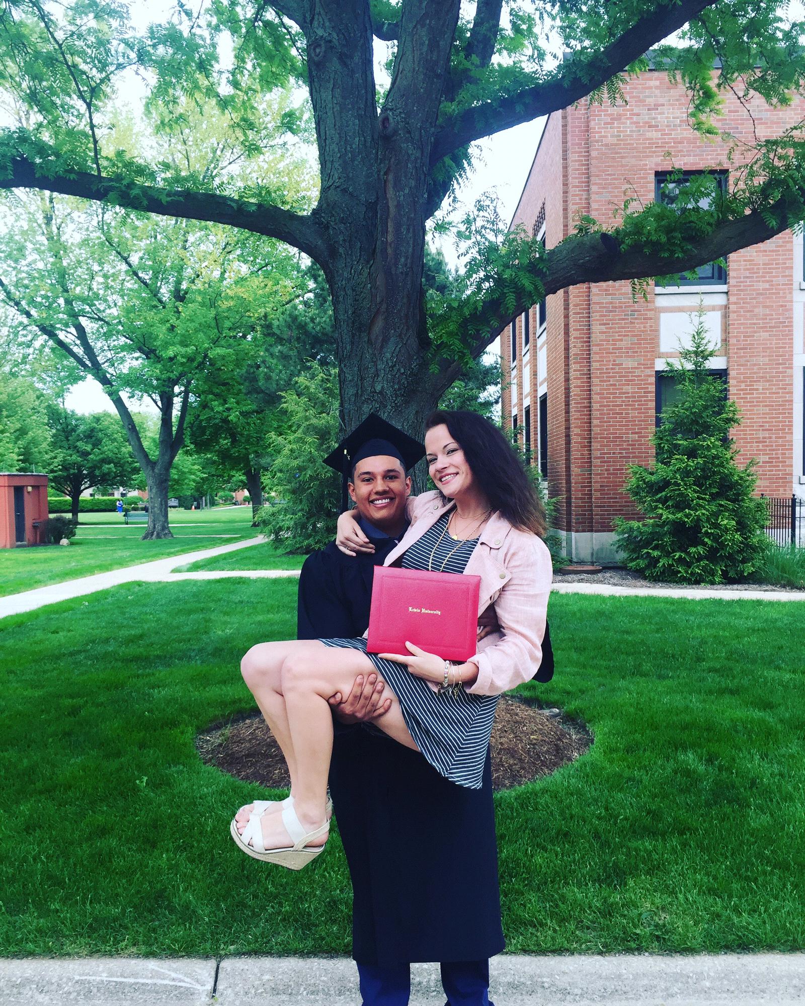 Javi’s college graduation (May 2018)