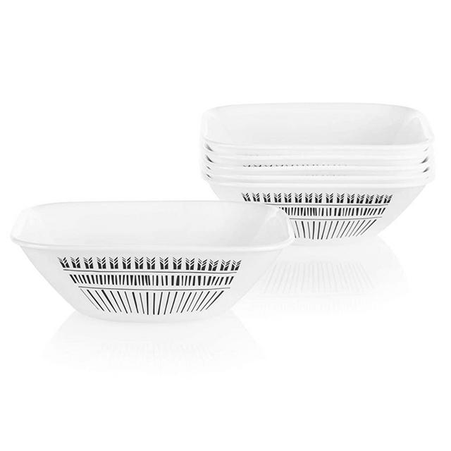 Corelle Chip Resistant Soup and Cereal Bowls, 6-Piece, Imani